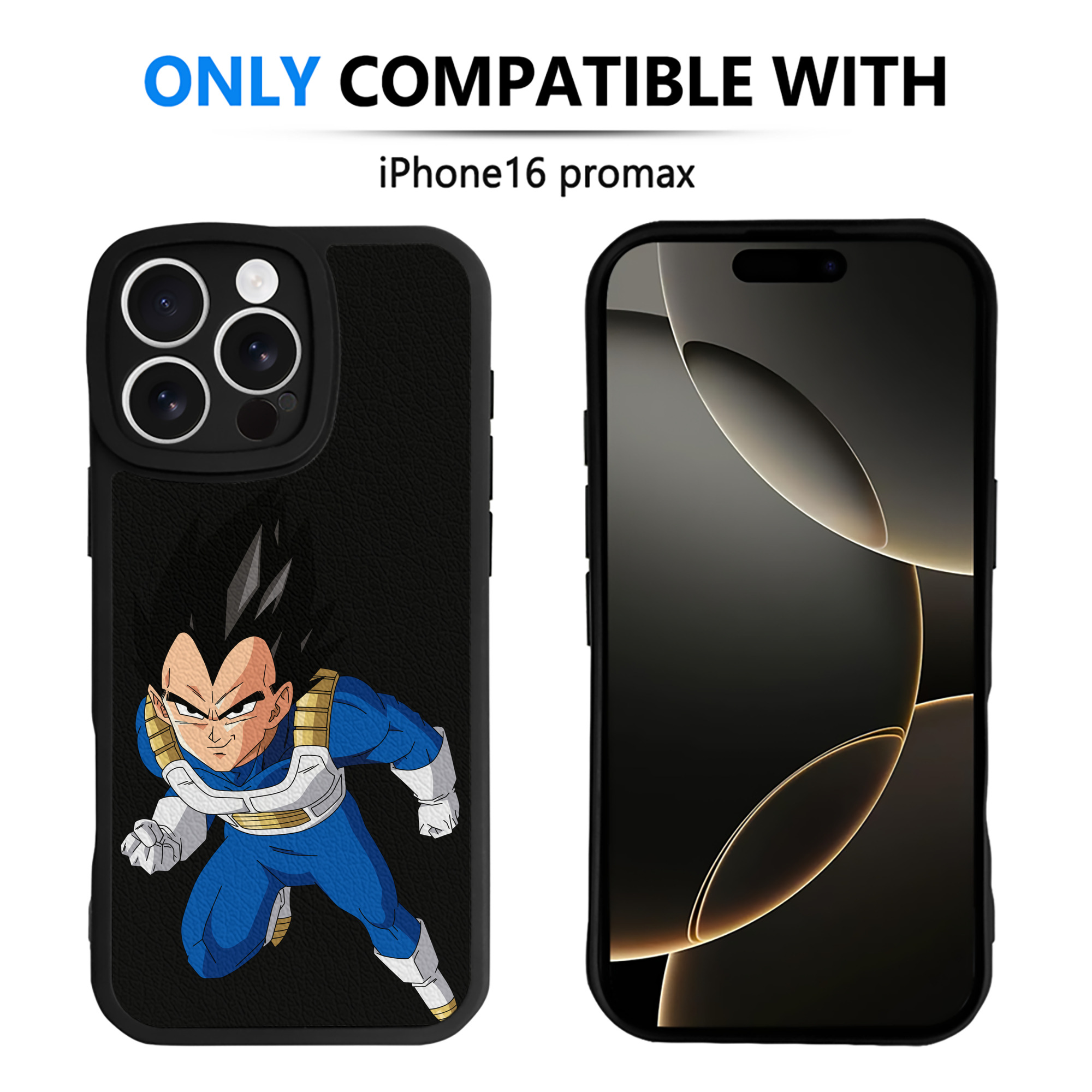 （画像用） ドラゴンボール ベジータ四世（Bejīta Yonsei）DRAGON BALL Vegeta IV 【iPhone 16シリーズ対応】シリコンスマホケース（レザー調） 材質：シリコン